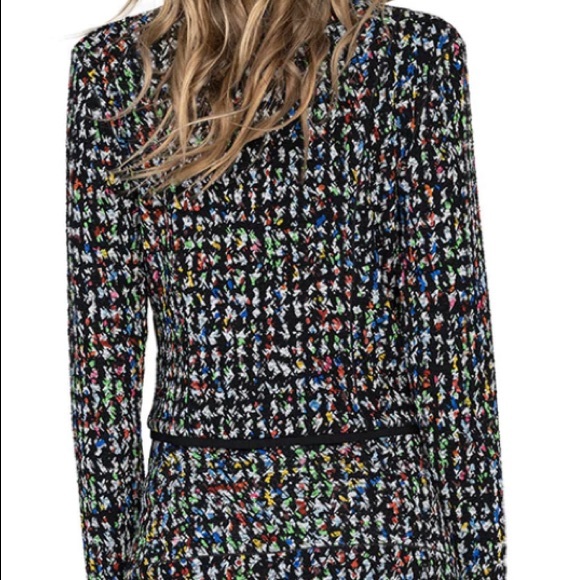 EVA VARRO SHORT COCO JACKET -INDIGO PEBBLES - Picture 4 of 5